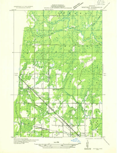 United States Geological Survey Schaffer, MI (1932, 31680-Scale) digital map