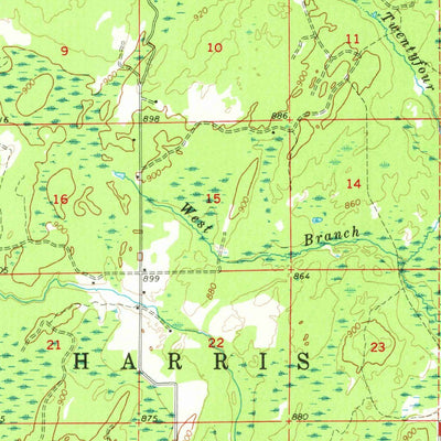 United States Geological Survey Schaffer, MI (1963, 62500-Scale) digital map