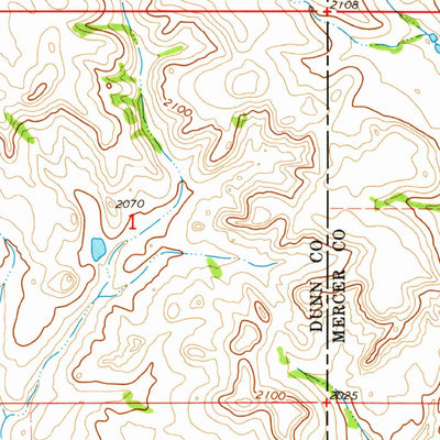 United States Geological Survey Schaffner Creek, ND (1973, 24000-Scale) digital map
