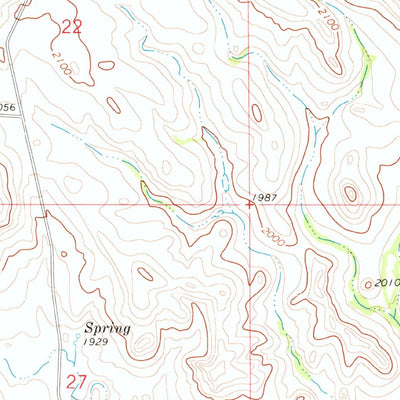 United States Geological Survey Schaffner Creek NE, ND (1973, 24000-Scale) digital map