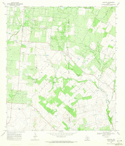 United States Geological Survey Schattel, TX (1968, 24000-Scale) digital map
