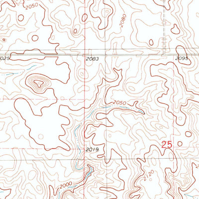 United States Geological Survey Schell Buttes SW, ND (1979, 24000-Scale) digital map