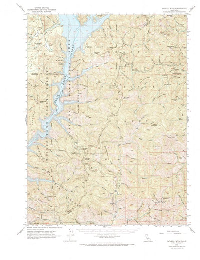 United States Geological Survey Schell Mountain, CA (1950, 62500-Scale) digital map