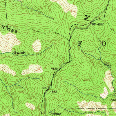United States Geological Survey Schell Mountain, CA (1967, 62500-Scale) digital map
