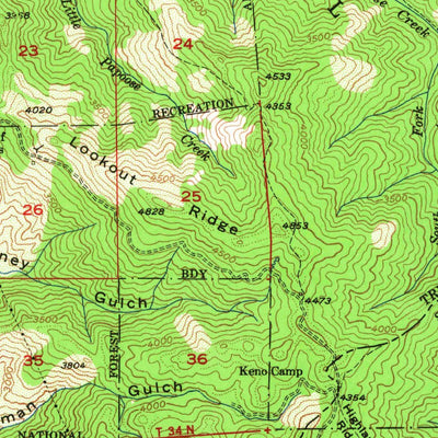 United States Geological Survey Schell Mountain, CA (1967, 62500-Scale) digital map