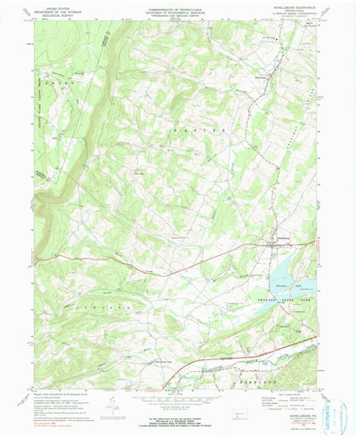 United States Geological Survey Schellsburg, PA (1971, 24000-Scale) digital map