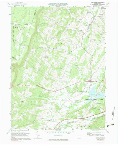 United States Geological Survey Schellsburg, PA (1977, 24000-Scale) digital map