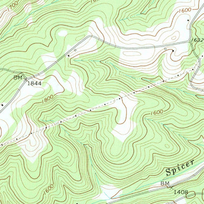 United States Geological Survey Schellsburg, PA (1977, 24000-Scale) digital map