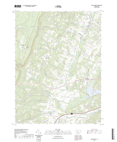 United States Geological Survey Schellsburg, PA (2023, 24000-Scale) digital map