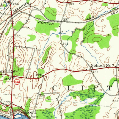 United States Geological Survey Schenectady, NY (1947, 62500-Scale) digital map