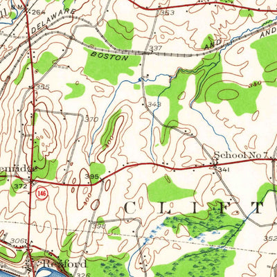 United States Geological Survey Schenectady, NY (1954, 62500-Scale) digital map