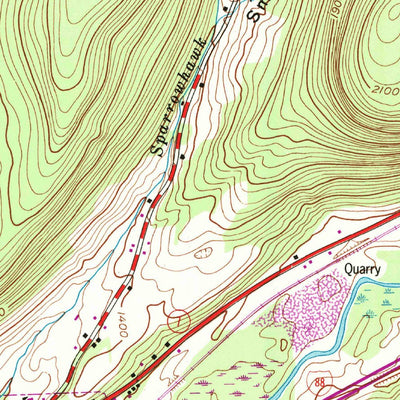 United States Geological Survey Schenevus, NY (1943, 24000-Scale) digital map