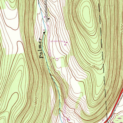 United States Geological Survey Schenevus, NY (1943, 24000-Scale) digital map