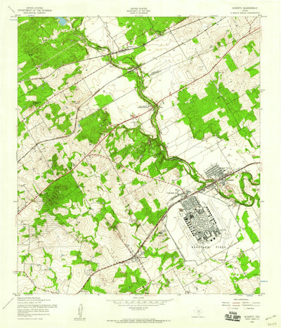 United States Geological Survey Schertz, TX (1953, 24000-Scale) digital map