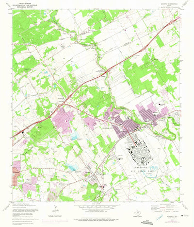 United States Geological Survey Schertz, TX (1967, 24000-Scale) digital map