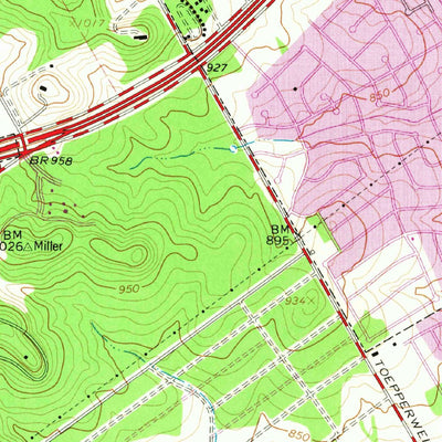 United States Geological Survey Schertz, TX (1967, 24000-Scale) digital map