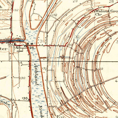 United States Geological Survey Schlater, MS (1934, 62500-Scale) digital map