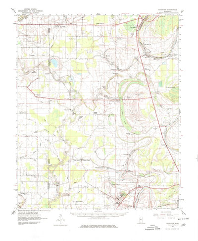 United States Geological Survey Schlater, MS (1961, 62500-Scale) digital map