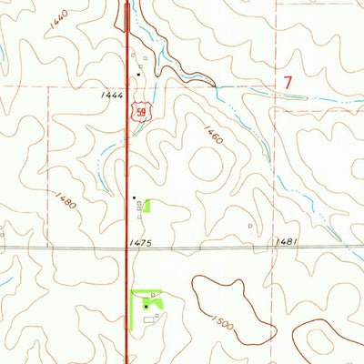 United States Geological Survey Schleswig, IA (1971, 24000-Scale) digital map