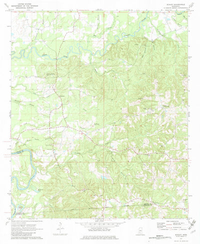 United States Geological Survey Schley, MS (1971, 24000-Scale) digital map
