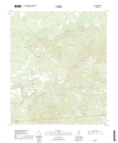 United States Geological Survey Schley, MS (2020, 24000-Scale) digital map