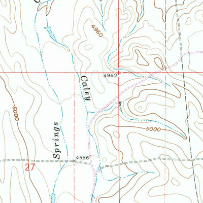 United States Geological Survey Schlicht Draw, WY (1961, 24000-Scale) digital map