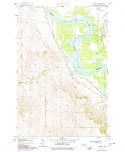 United States Geological Survey Schmidt, ND (1962, 24000-Scale) digital map