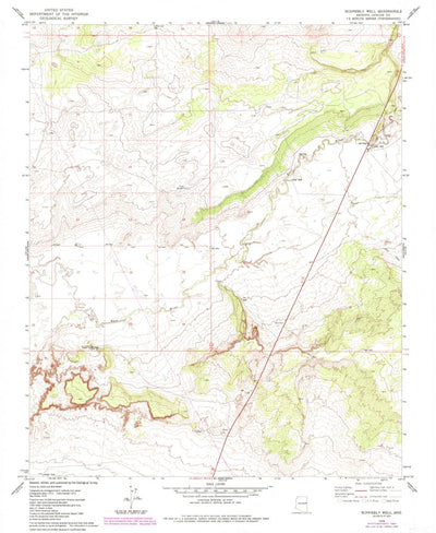 United States Geological Survey Schnebly Well, AZ (1978, 24000-Scale) digital map