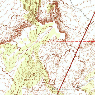 United States Geological Survey Schnebly Well, AZ (1978, 24000-Scale) digital map