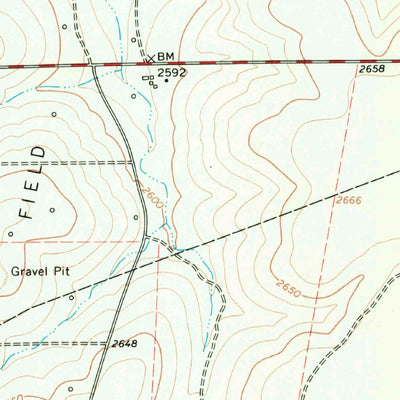 United States Geological Survey Schneeman Draw NE, TX (1967, 24000-Scale) digital map