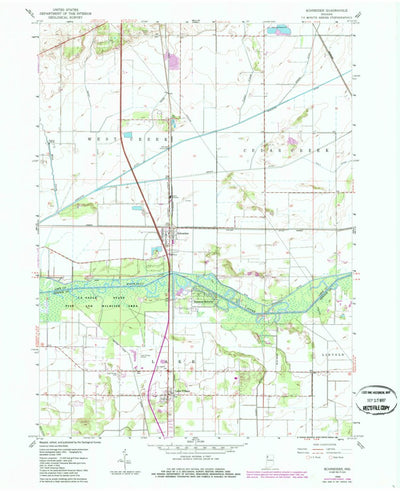 United States Geological Survey Schneider, IN (1959, 24000-Scale) digital map