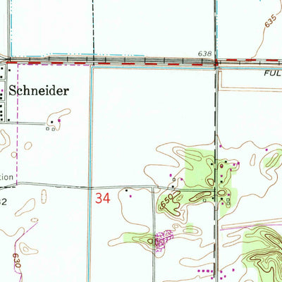 United States Geological Survey Schneider, IN (1959, 24000-Scale) digital map