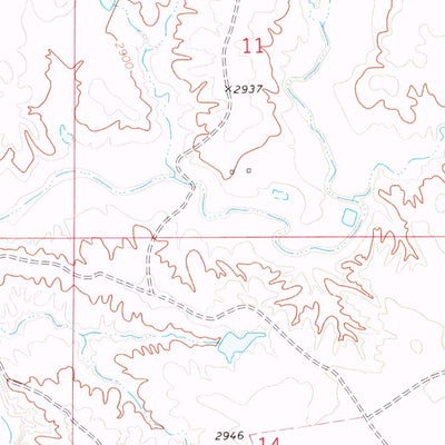 United States Geological Survey Schoepp Flat, SD (1978, 24000-Scale) digital map