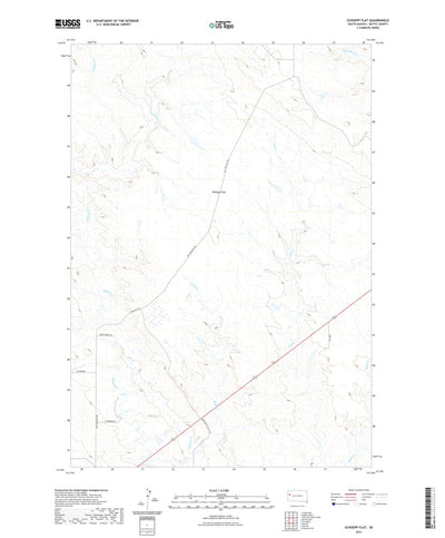 United States Geological Survey Schoepp Flat, SD (2021, 24000-Scale) digital map