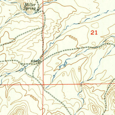 United States Geological Survey Schoettlin Mountain, WY (1953, 24000-Scale) digital map