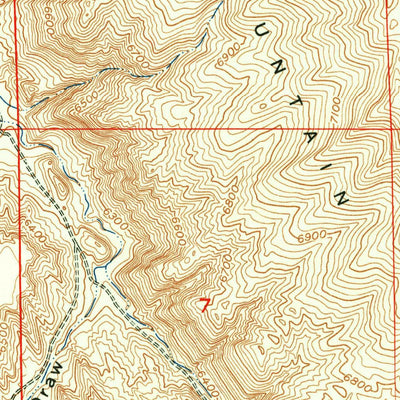 United States Geological Survey Schoettlin Mountain, WY (1953, 24000-Scale) digital map