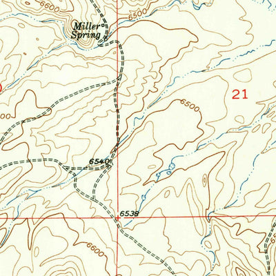United States Geological Survey Schoettlin Mountain, WY (1958, 24000-Scale) digital map