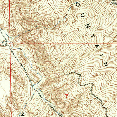 United States Geological Survey Schoettlin Mountain, WY (1958, 24000-Scale) digital map
