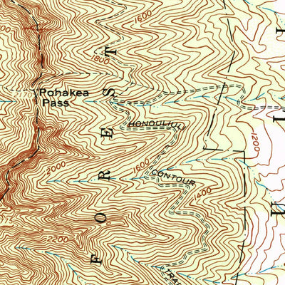 United States Geological Survey Schofield Barracks, HI (1983, 24000-Scale) digital map