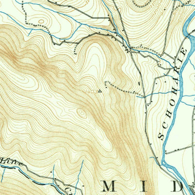 United States Geological Survey Schoharie, NY (1898, 62500-Scale) digital map