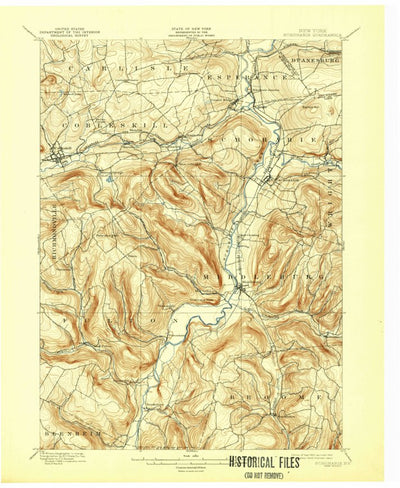 United States Geological Survey Schoharie, NY (1900, 31680-Scale) digital map