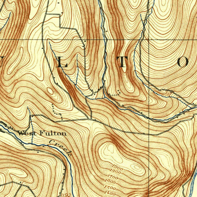United States Geological Survey Schoharie, NY (1900, 31680-Scale) digital map
