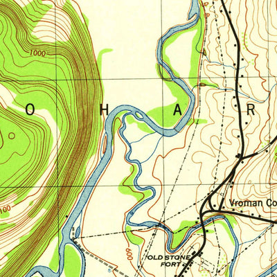 United States Geological Survey Schoharie, NY (1946, 31680-Scale) digital map