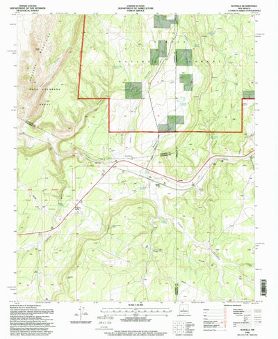 United States Geological Survey Scholle, NM (1995, 24000-Scale) digital map