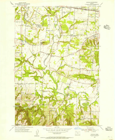 United States Geological Survey Scholls, OR (1954, 24000-Scale) digital map