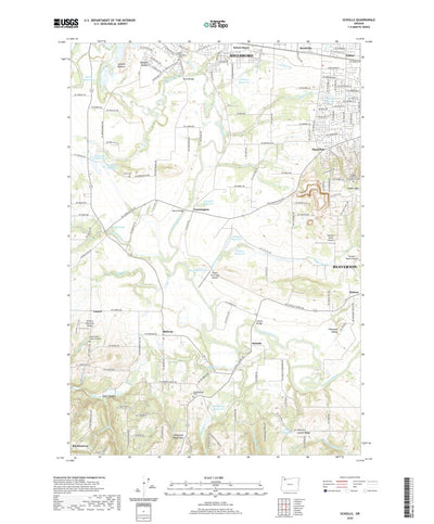 United States Geological Survey Scholls, OR (2020, 24000-Scale) digital map