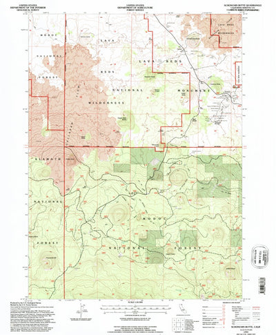United States Geological Survey Schonchin Butte, CA (1993, 24000-Scale) digital map