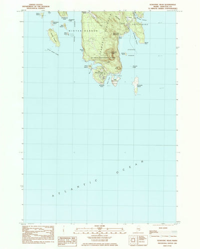 United States Geological Survey Schoodic Head, ME (1984, 24000-Scale) digital map