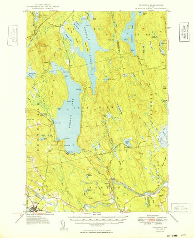 United States Geological Survey Schoodic, ME (1949, 62500-Scale) digital map