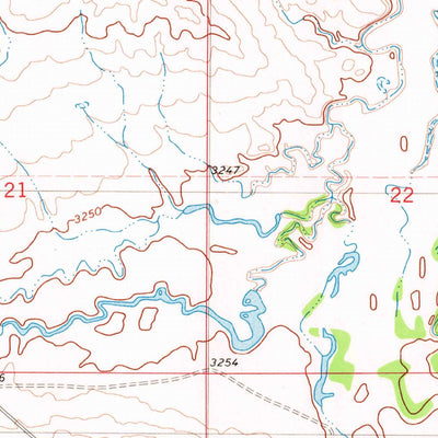United States Geological Survey School Section Creek, MT (1980, 24000-Scale) digital map